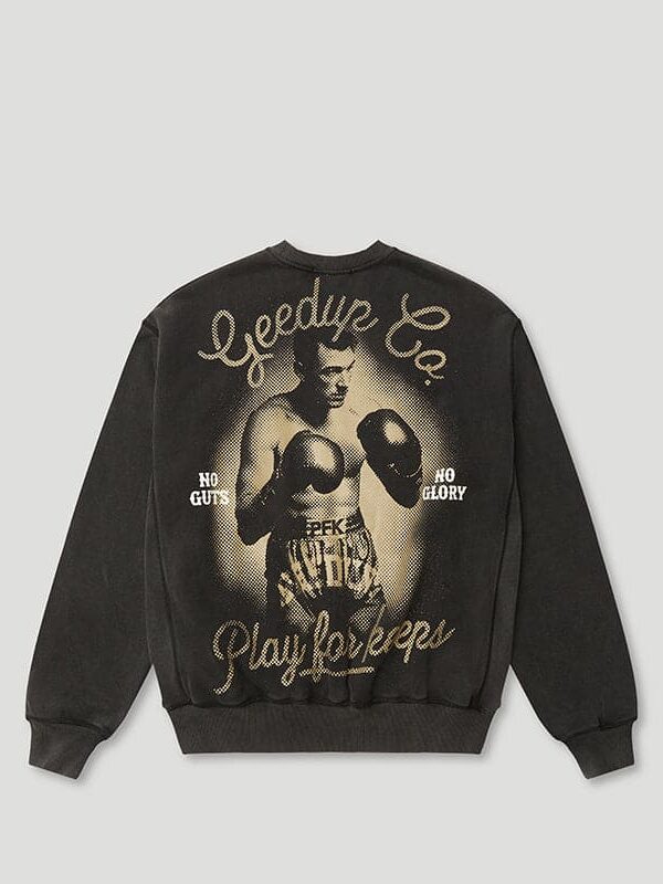 PFK Boxer Crewneck Washed Black