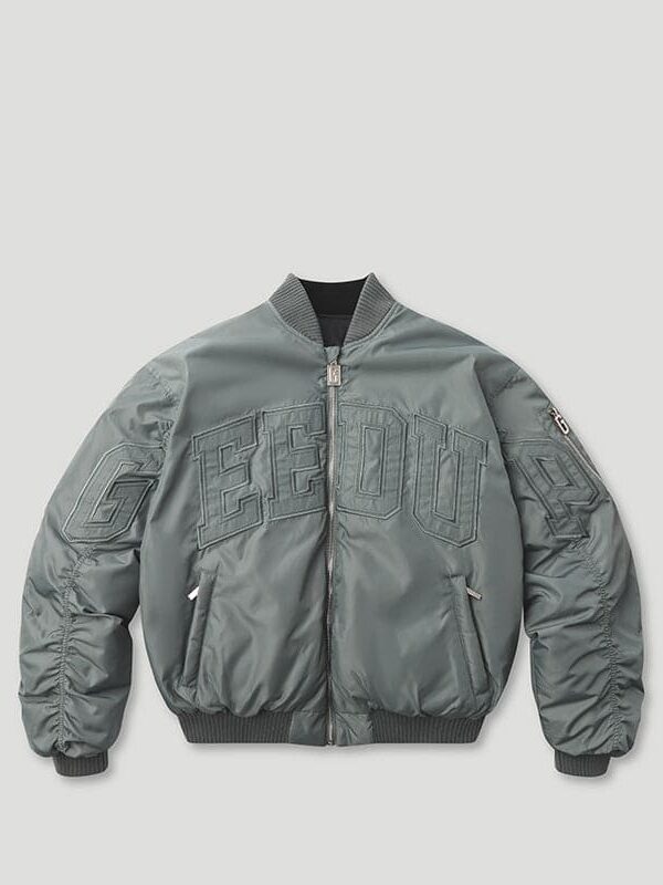 Team Logo/Handstyle Reversible Bomber Grey/Black